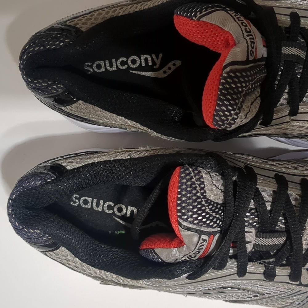 Saucony Mens Grid Phantom Running Shoes Size 8.5 red - silver - Picture 8 of 9